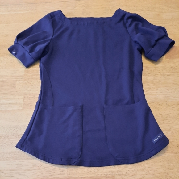 Jaanuu Tops - Navy Blue Jaanuu Scrub Top